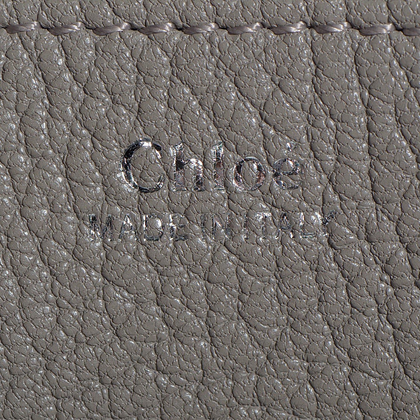 Grained Lambskin Mini Drew Shoulder Bag Motty Grey