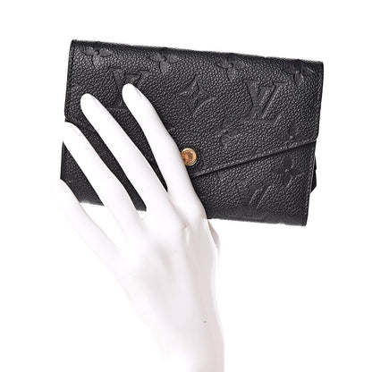 Louis Vuitton Empreinte Compact Curieuse Wallet Black 2 of 8