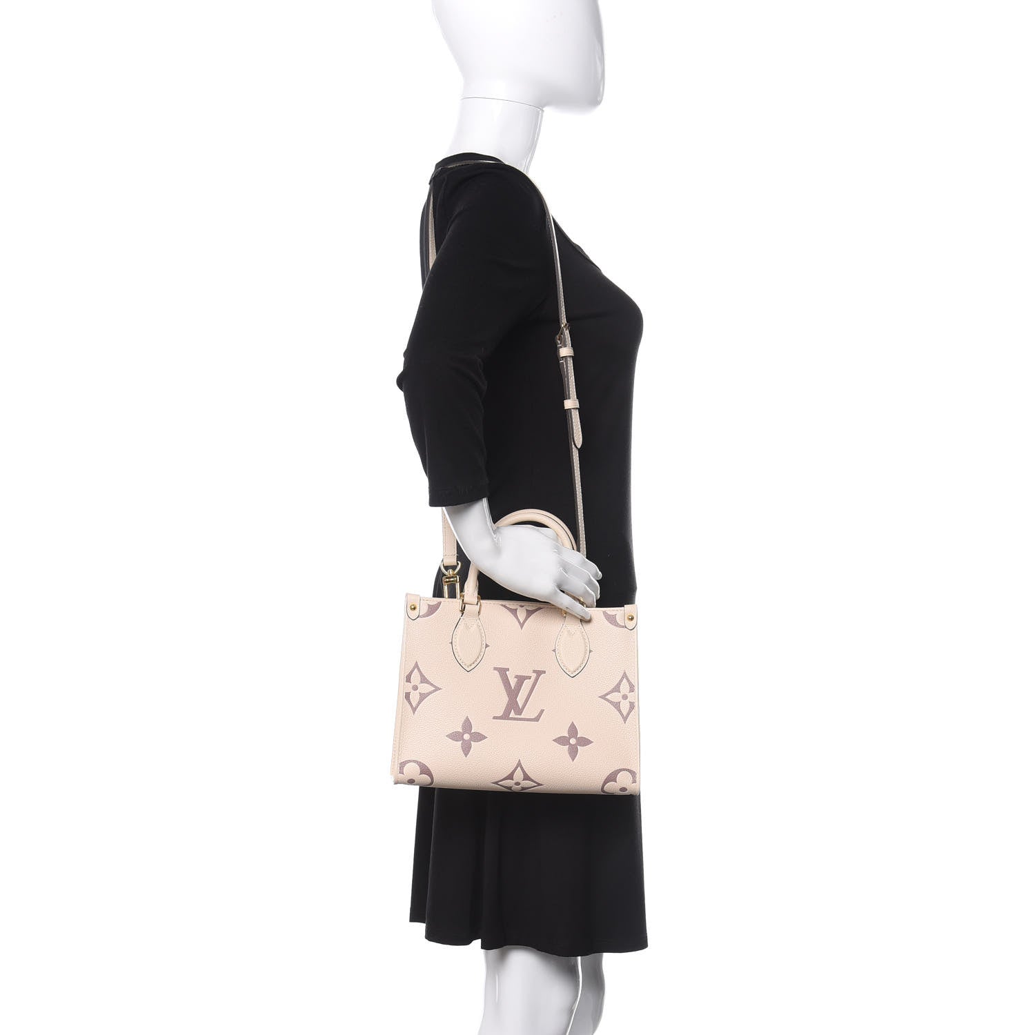Louis Vuitton Empreinte Monogram Giant Onthego PM Creme Bois De Rose 2 of 10