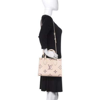 Louis Vuitton Empreinte Monogram Giant Onthego PM Creme Bois De Rose 2 of 10