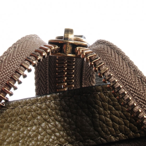 Drummed Leather Micro Luggage Bag Jungle