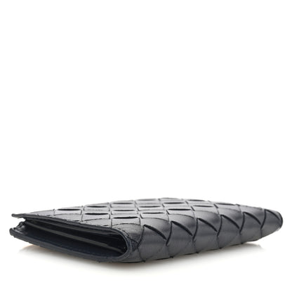 Bottega Veneta Nappa Intrecciato Medium Bifold Zip Wallet Navy 4 of 7