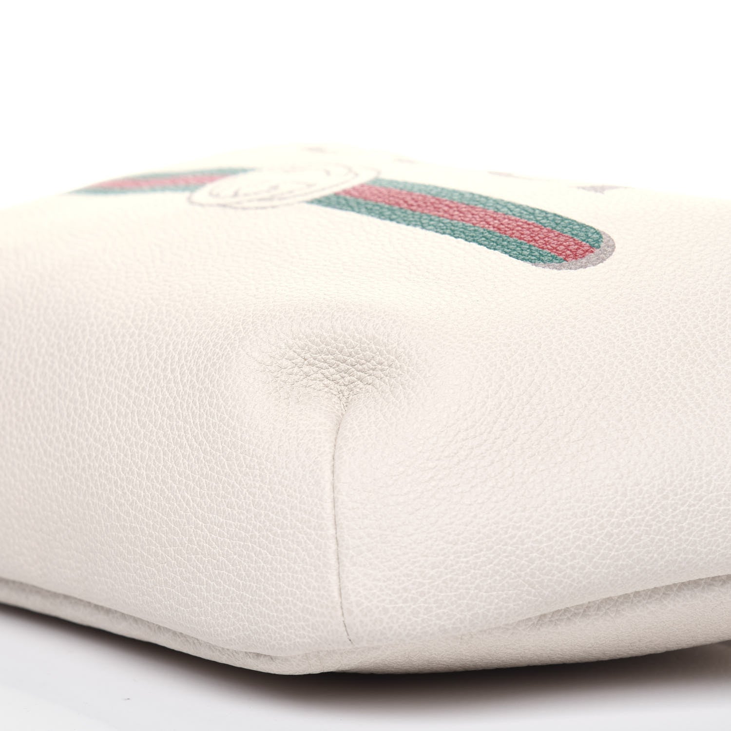 Gucci Grained Calfskin Logo Belt Bag White 11 of 12