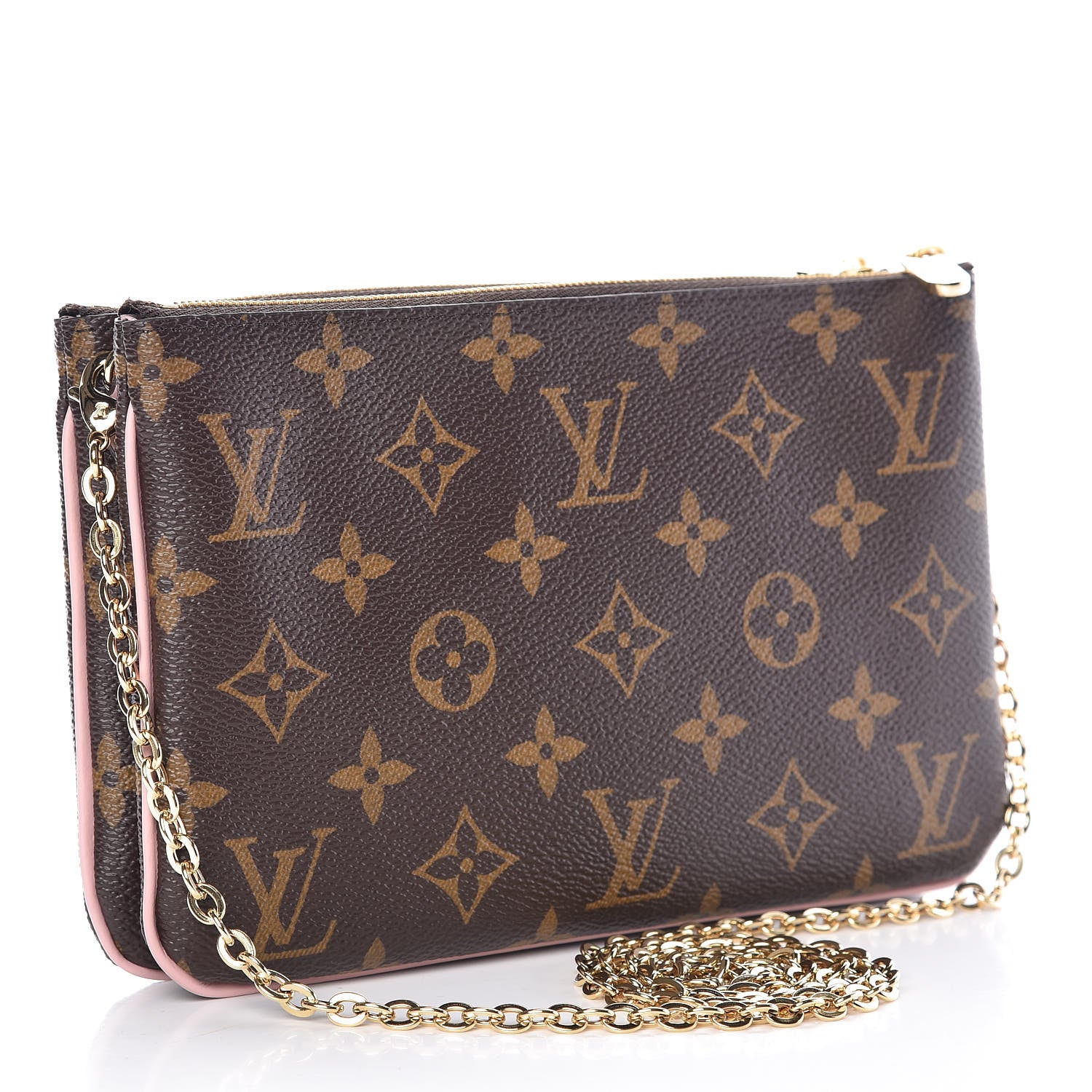 Louis Vuitton Monogram Blooming Flowers Double Zip Pochette 3 of 9