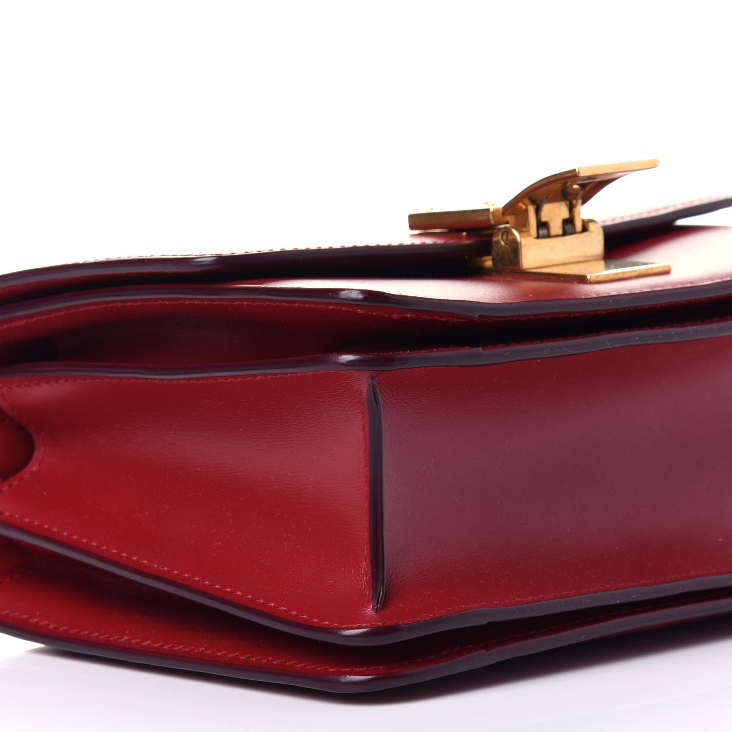 Celine Box Calfskin Small Classic Box Flap Bag Red 7 of 10