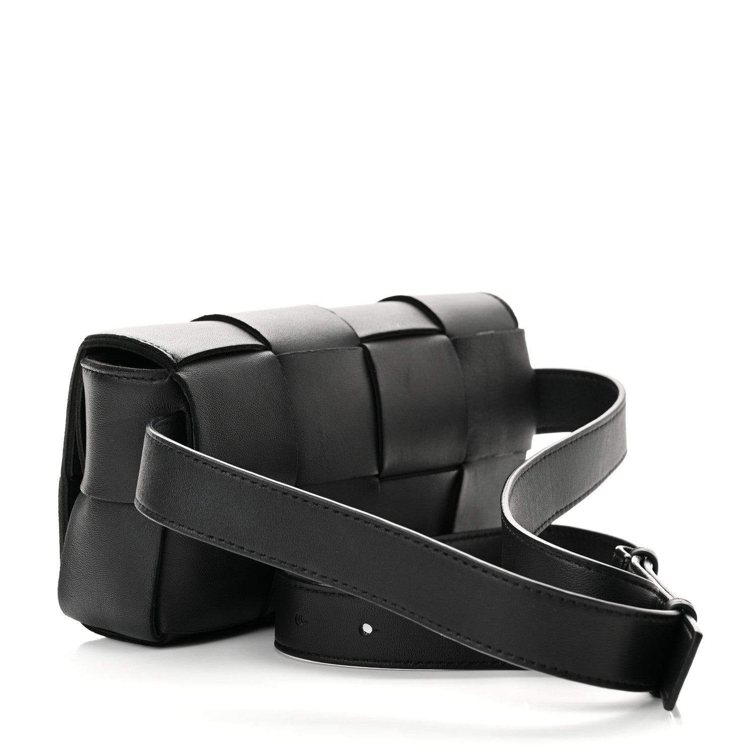 Bottega Veneta Nappa Maxi Intreccio The Belt Cassette Bag Black 3 of 9