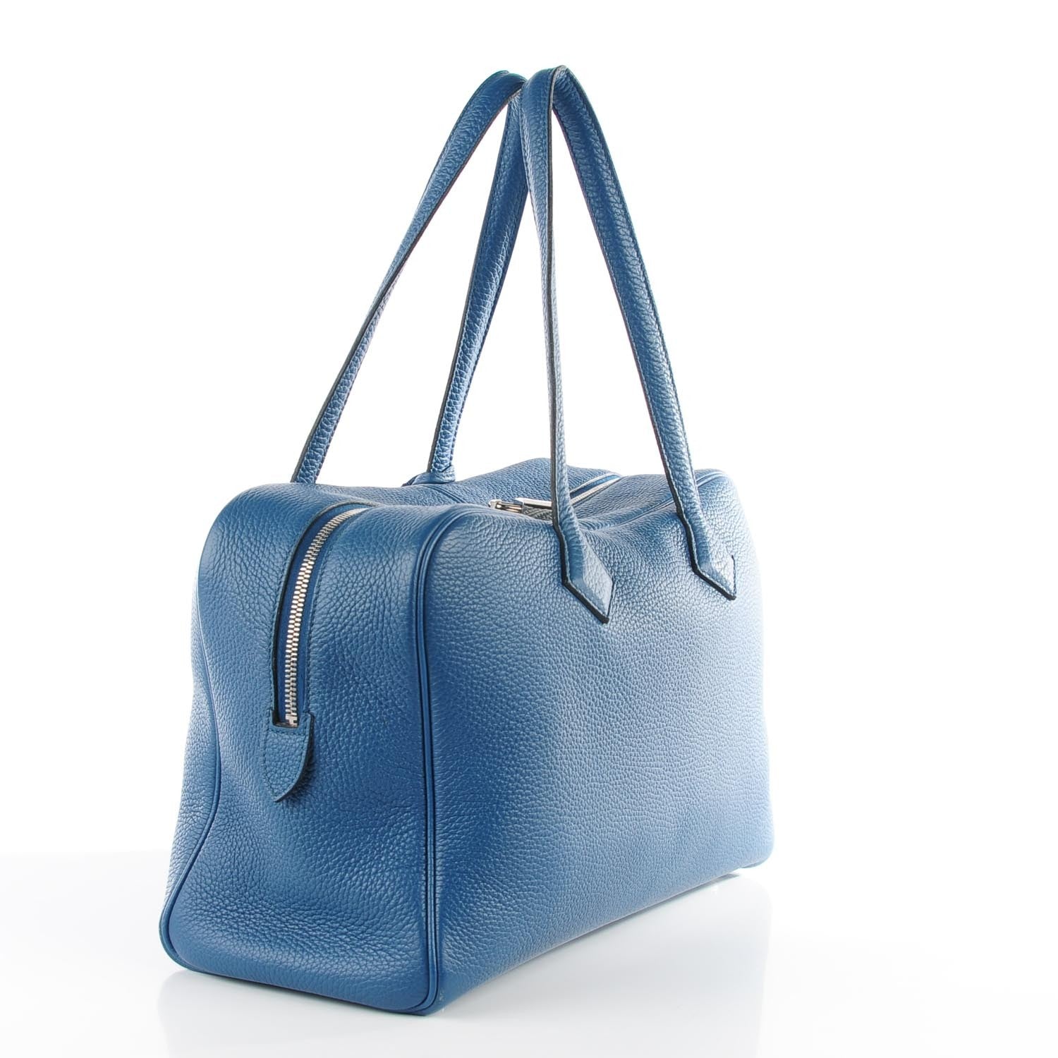 Hermes Taurillon Clemence Victoria II 35 Bleu De Galice 12 of 18