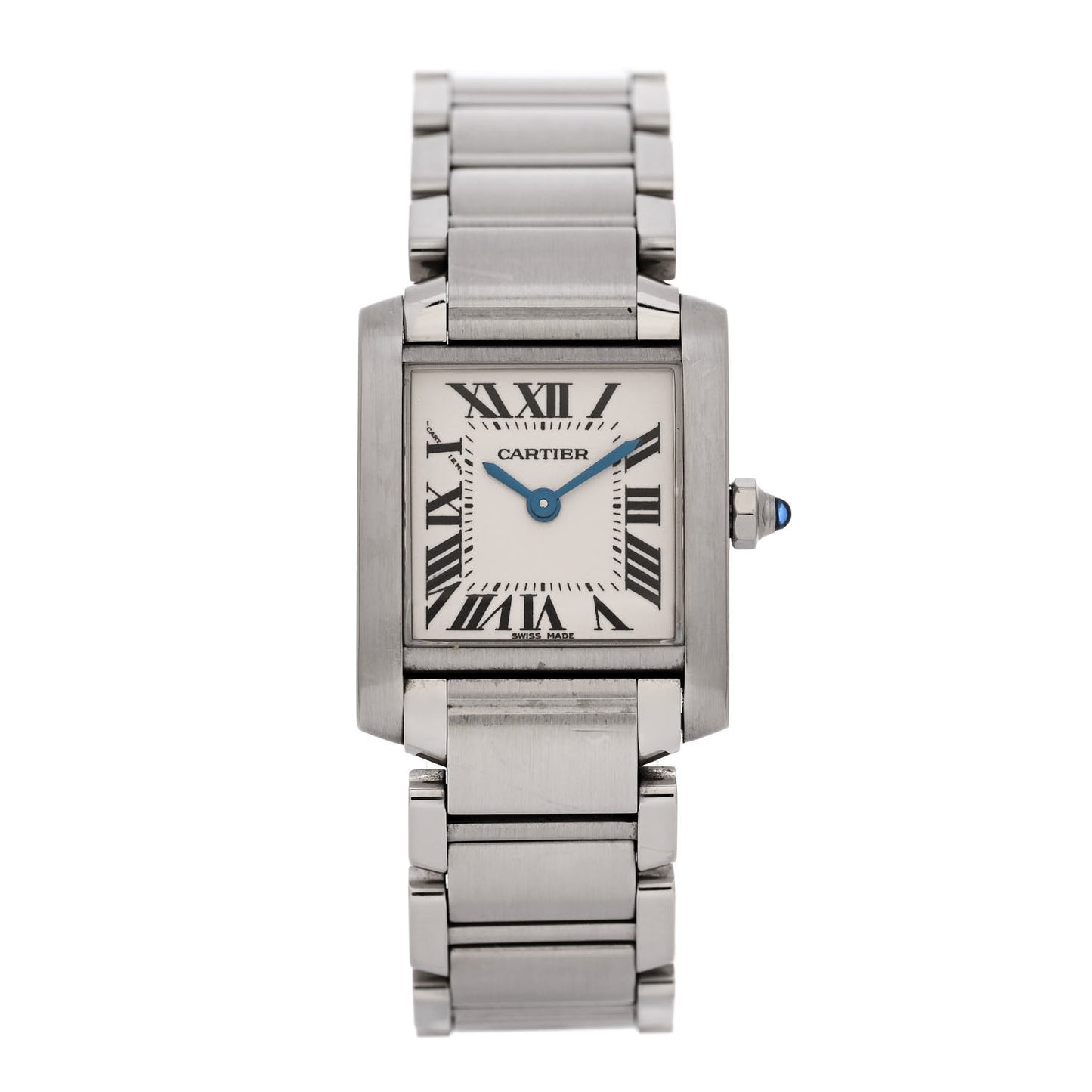 Stainless Steel 20mm Tank Francaise Quartz Watch
