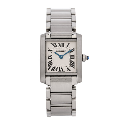 Cartier Stainless Steel 20mm Tank Francaise Quartz Watch 1 of 5