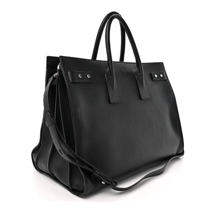 Saint Laurent Grained Calfskin Large Souple Sac De Jour Black 3 of 13