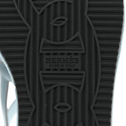 Hermes Nappa Gipsy Sandals 37 Vert D'eau 8 of 9