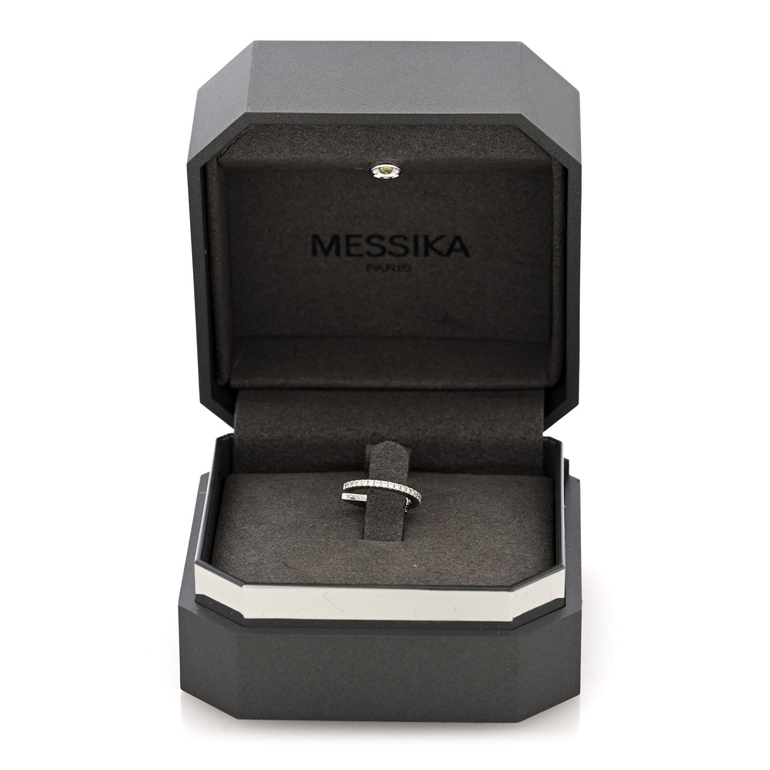 Messika 18K White Gold Diamond Gatsby Mono Clip Single Ear Cuff Earring 4 of 4