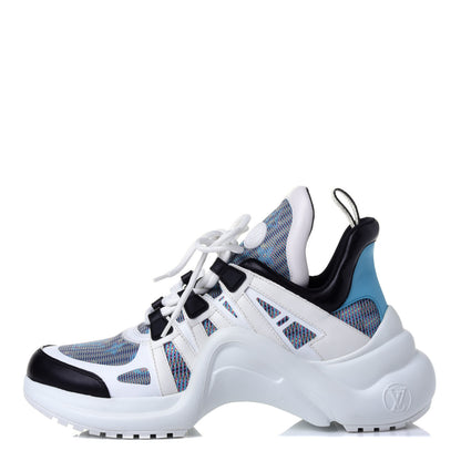 Louis Vuitton Calfskin Nylon LV Pop Archlight Sneaker 39 Blue 1 of 11
