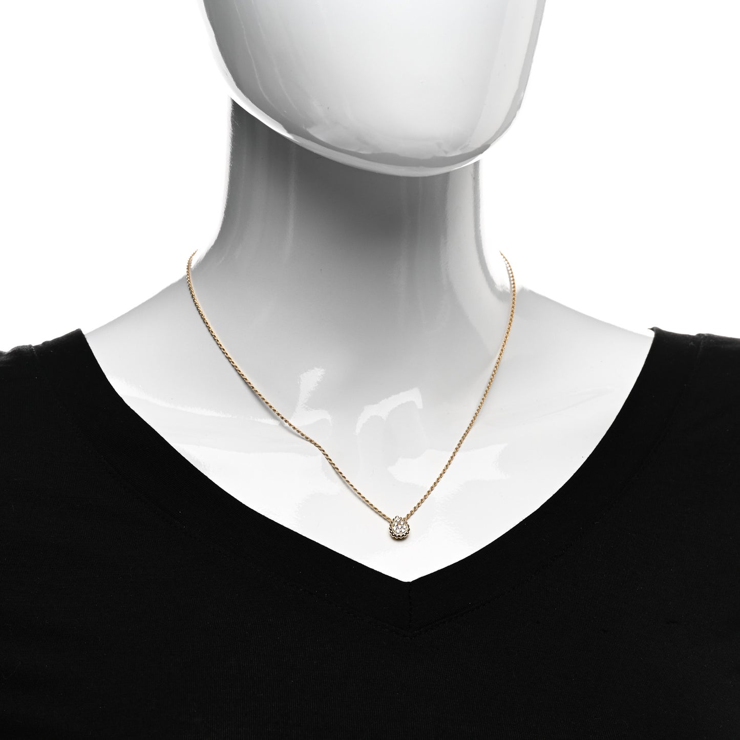 18K Yellow Gold Diamond XS Serpent Boheme Necklace