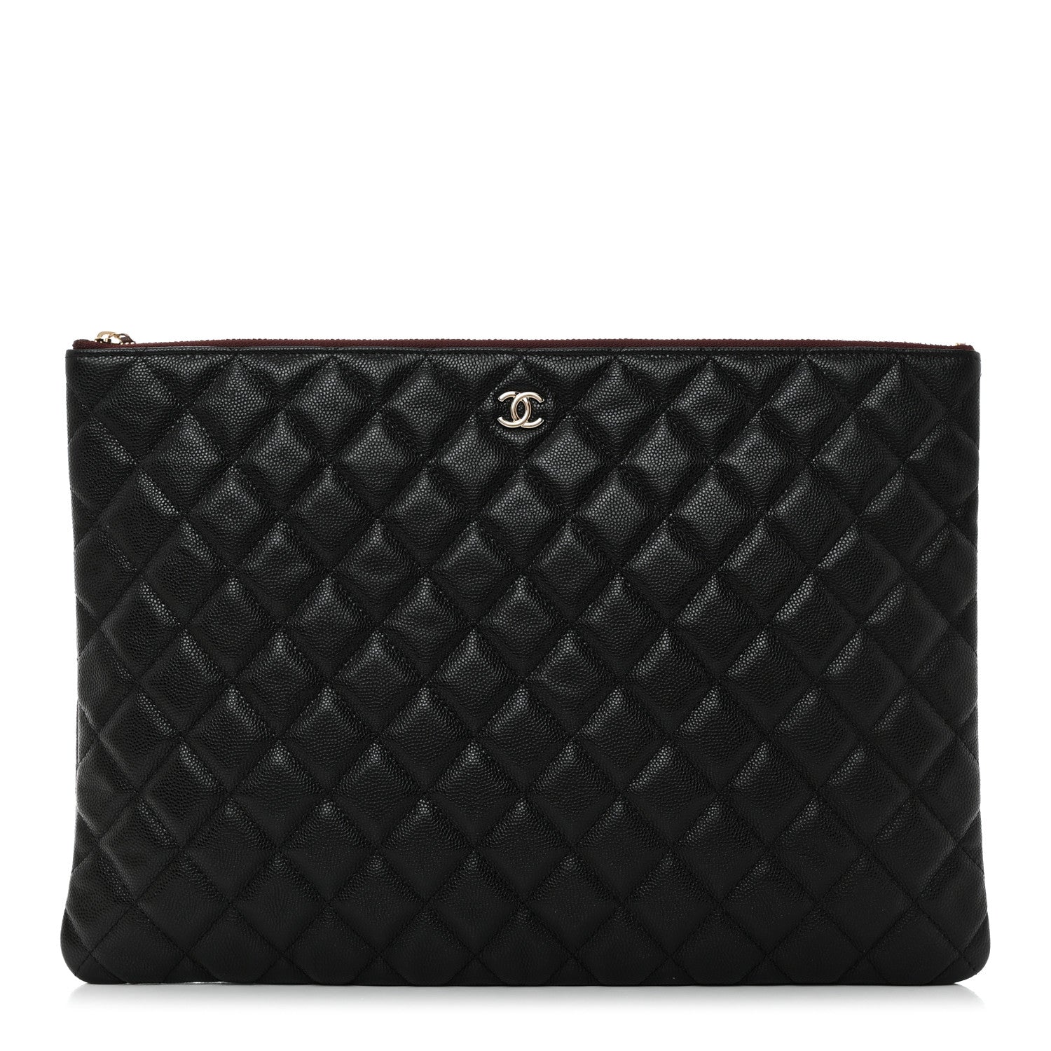 Chanel Caviar Quilted Large Cosmetic Case Black 1 of 8