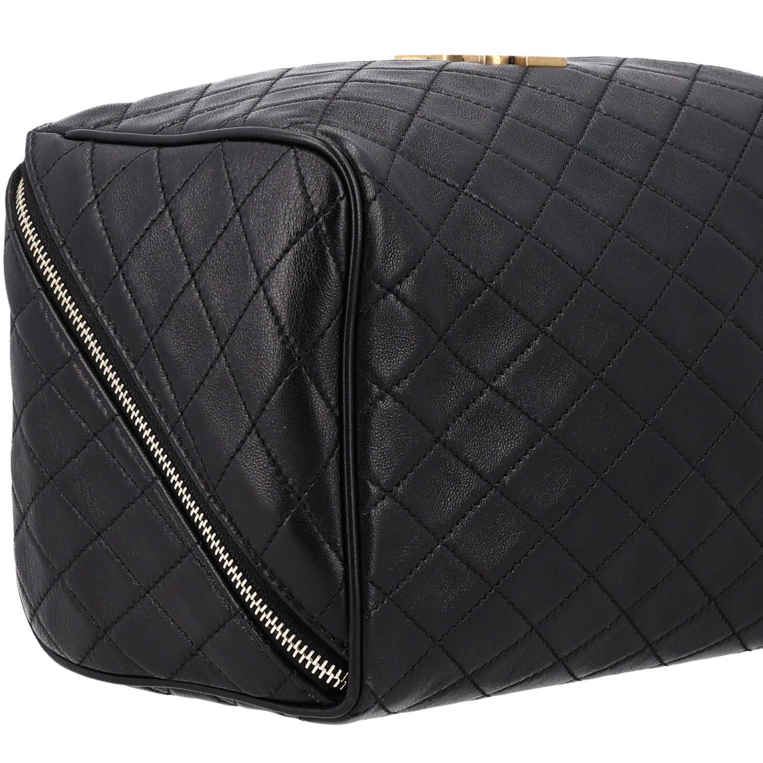 Saint Laurent Lambskin Quilted Gaby Vanity Case Black 9 of 11