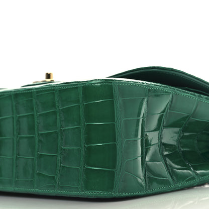 Chanel Alligator Jumbo Double Flap Green 10 of 10