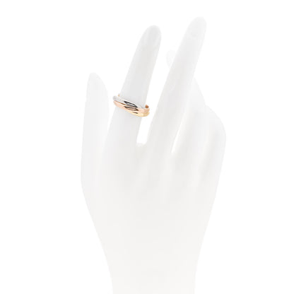 Cartier 18K Pink Yellow White Gold Small Trinity Ring 51 5.75 2 of 5