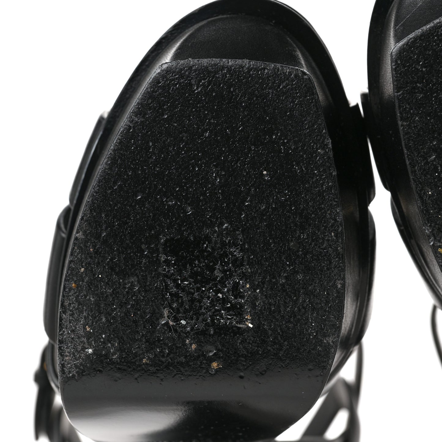Calfskin Tribute 105 Platform Sandals 40 Black