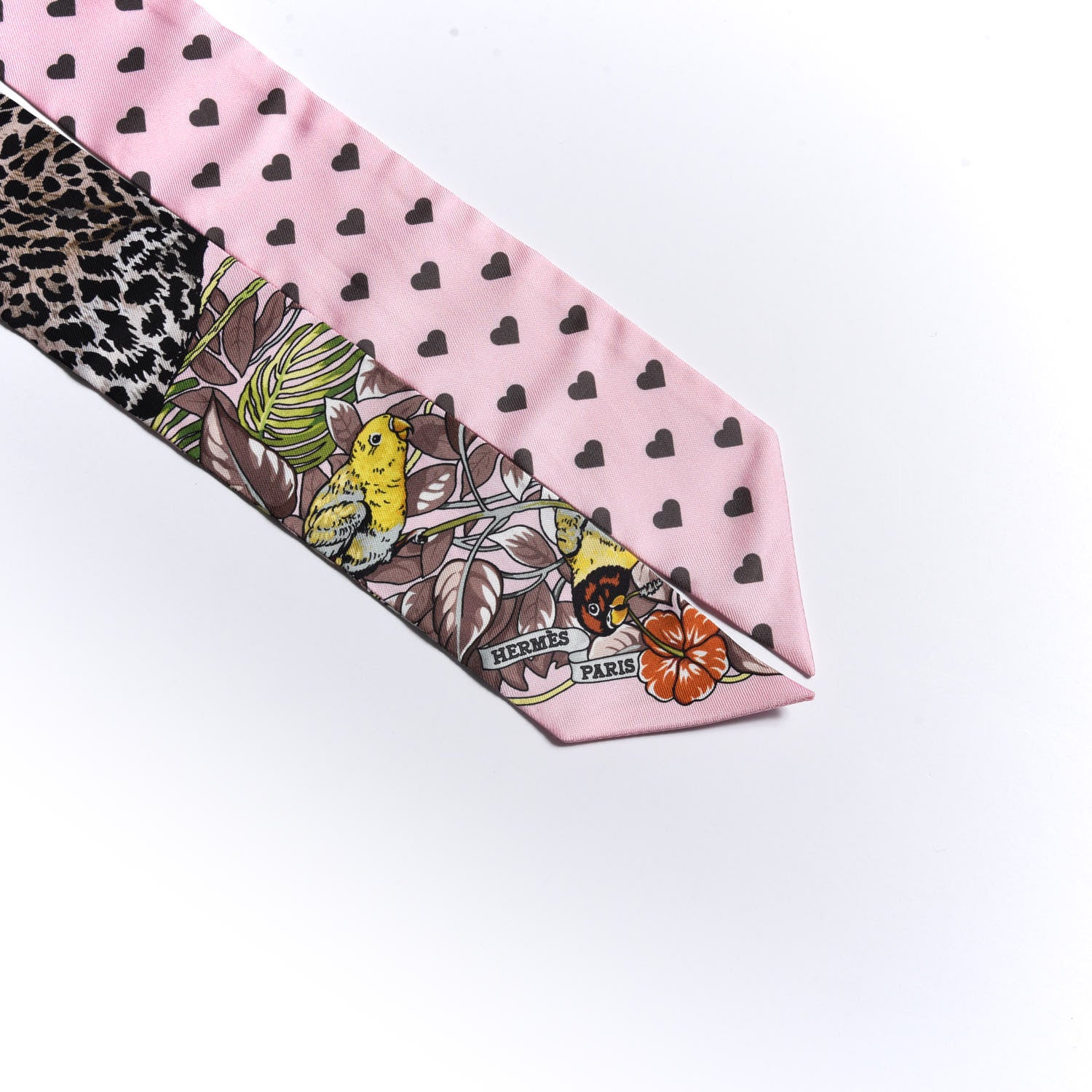 Hermes Silk Jungle Love Love Twilly Rose Pale Etoupe 4 of 5