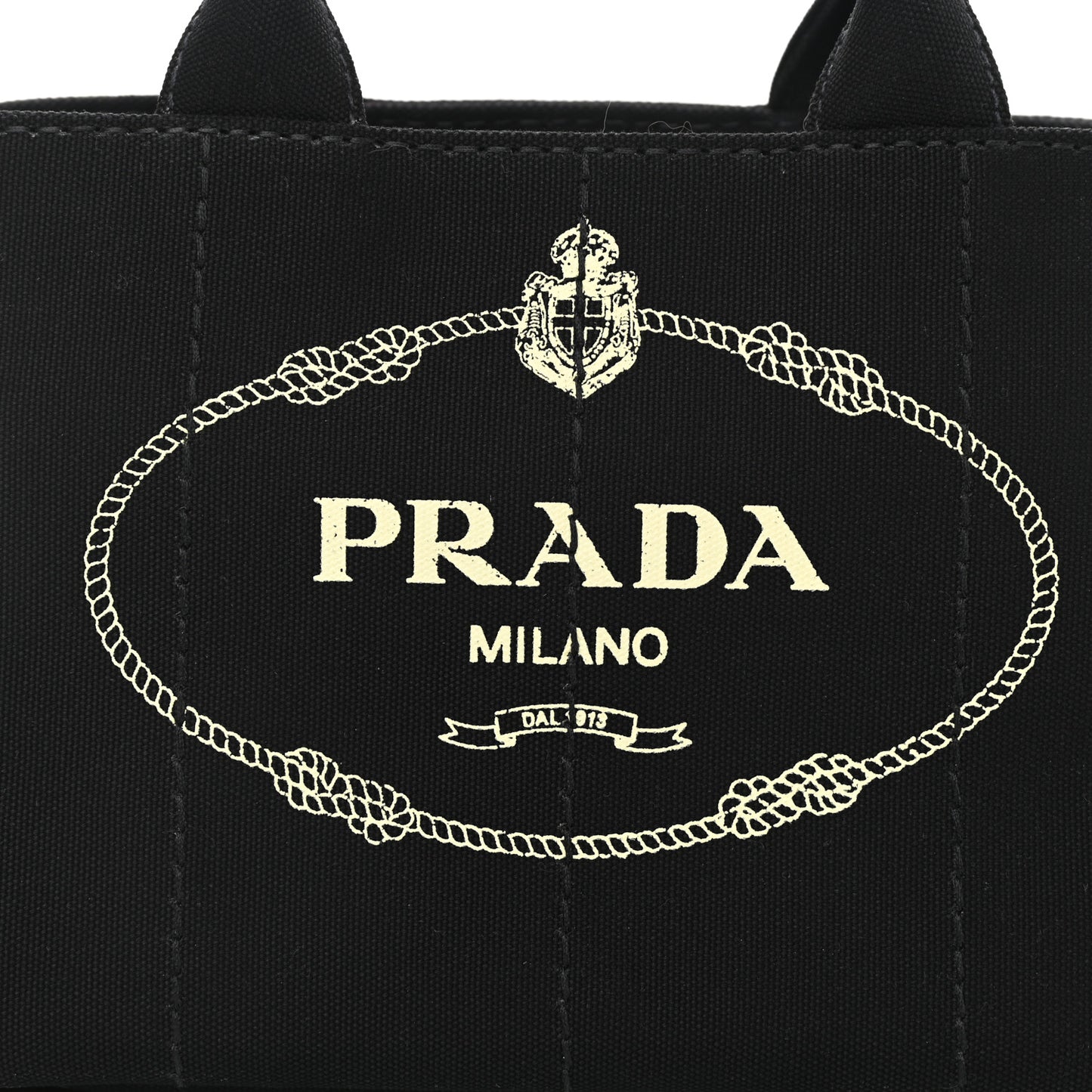 Canapa Small Logo Tote Black Talco