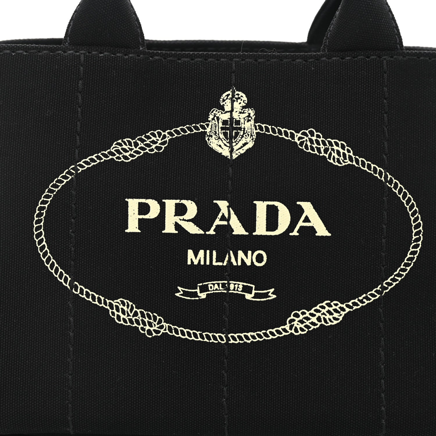 Prada Canapa Small Logo Tote Black Talco 8 of 10