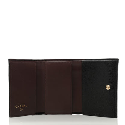 Chanel Caviar Quilted Double Flap Wallet Black 6 of 8