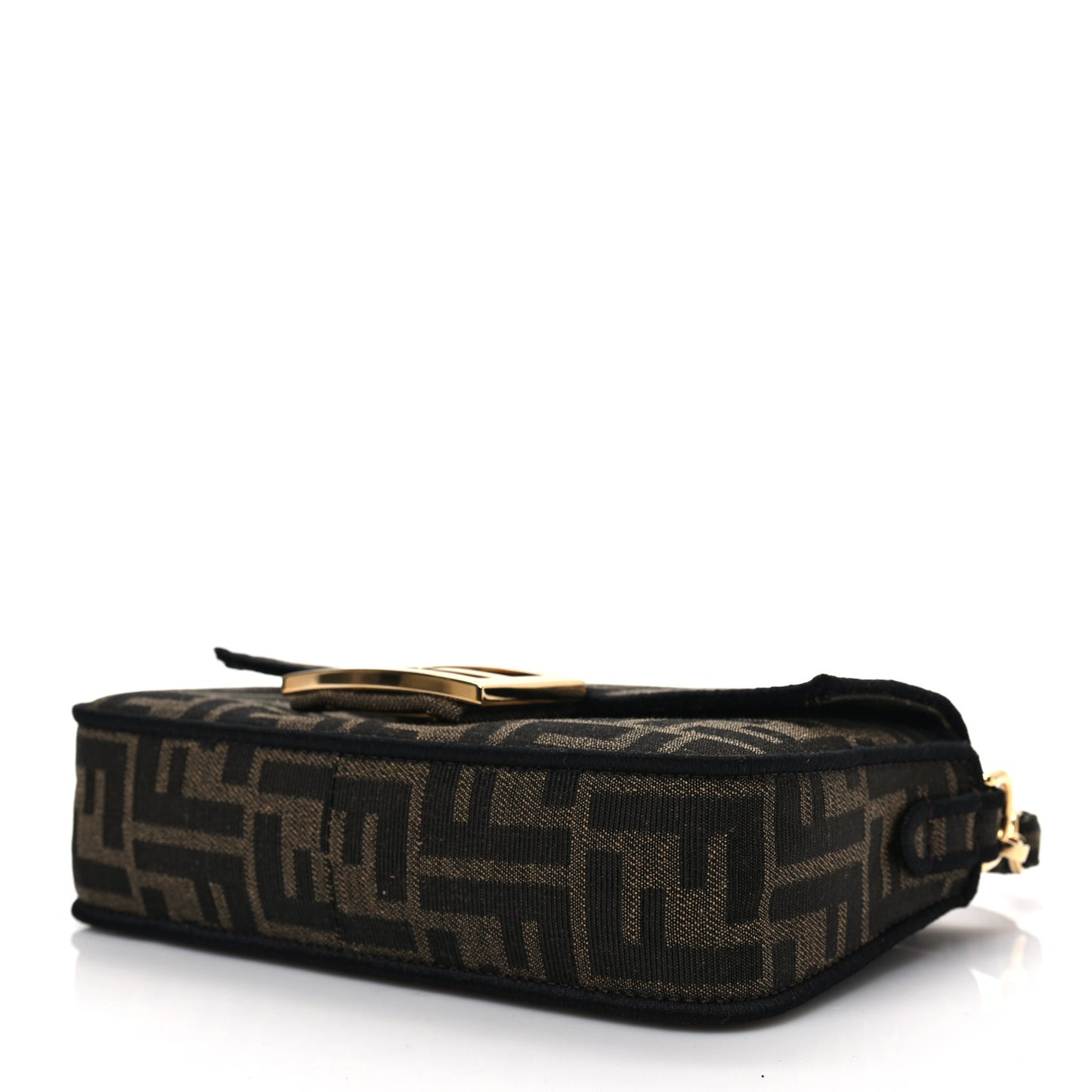 Fabric Jacquard FF 1974 Mini Baguette Tobacco Moro Black