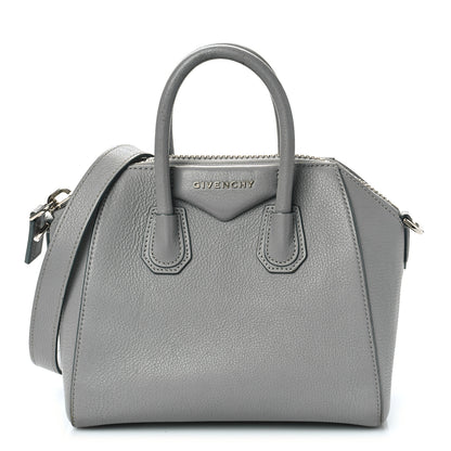 Givenchy Sugar Goatskin Mini Antigona Pearl Grey 1 of 10