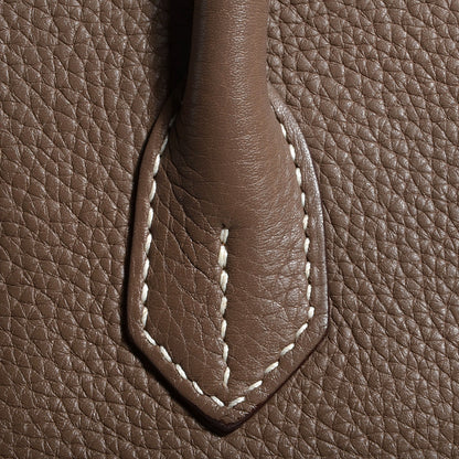 Hermes Taurillon Clemence Birkin 30 Etoupe 5 of 25