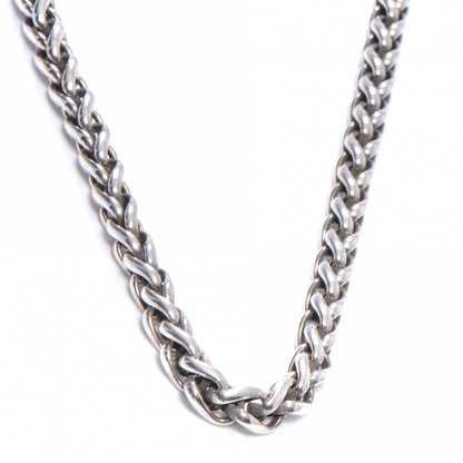 David Yurman 14K Gold Sterling Silver Wheat Chain Necklace 1 of 6