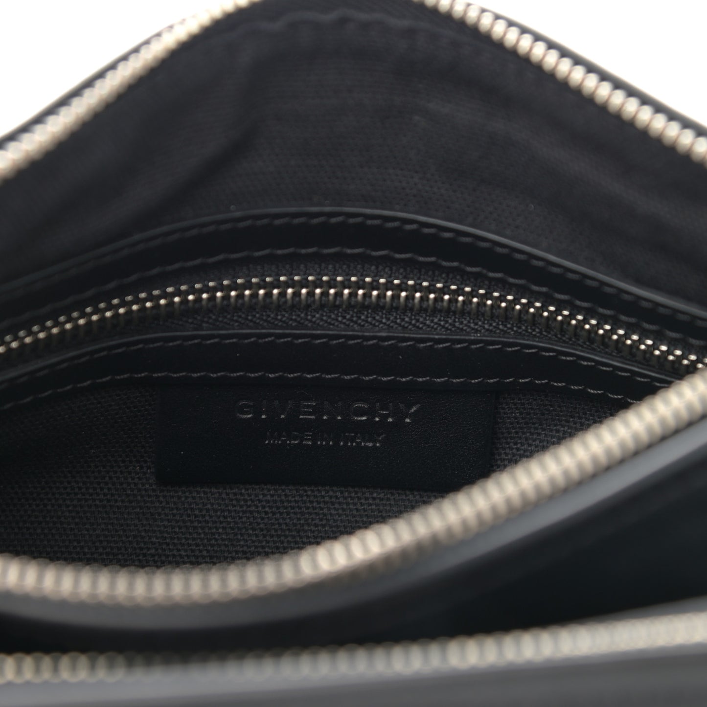 Calfskin Mini Pandora Logo Strap Black