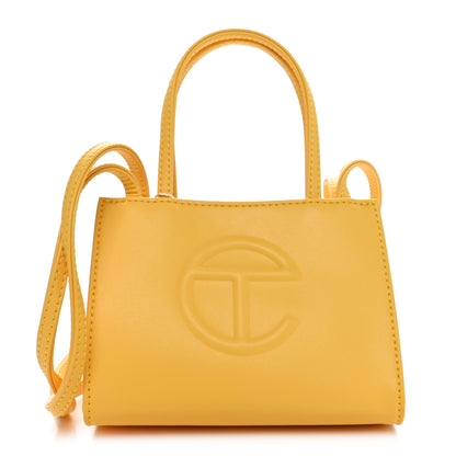 Telfar Vegan Leather Small Shopping Bag Yellow 1 of 9