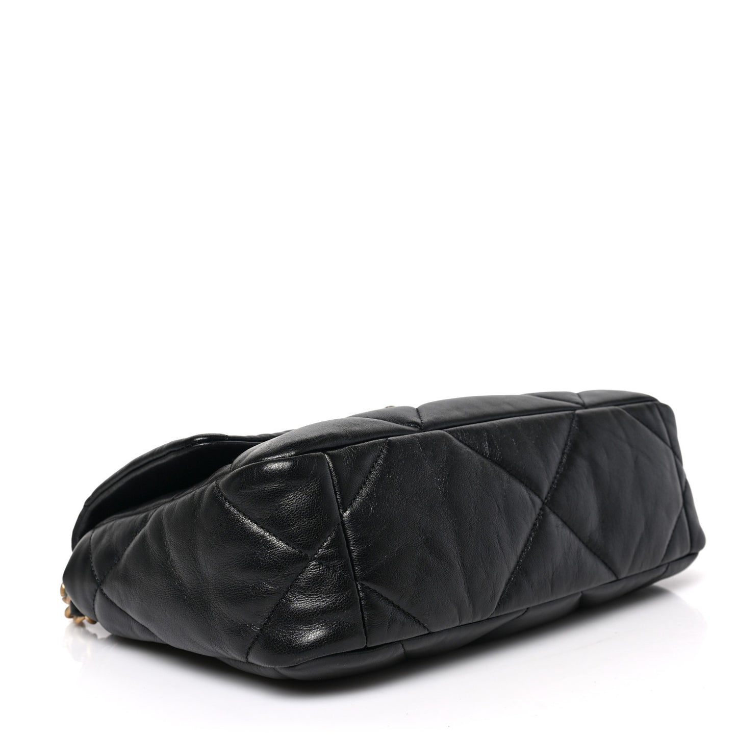 Lambskin Quilted Medium Chanel 19 Flap Black