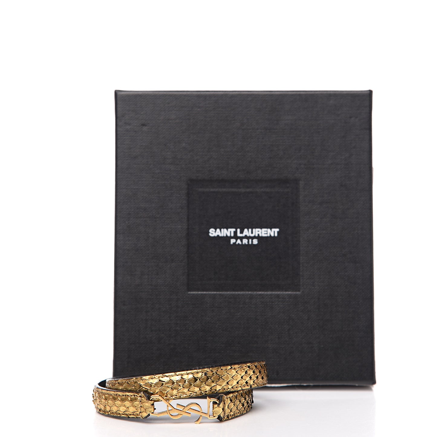 Brass Snakeskin Bracelet Gold