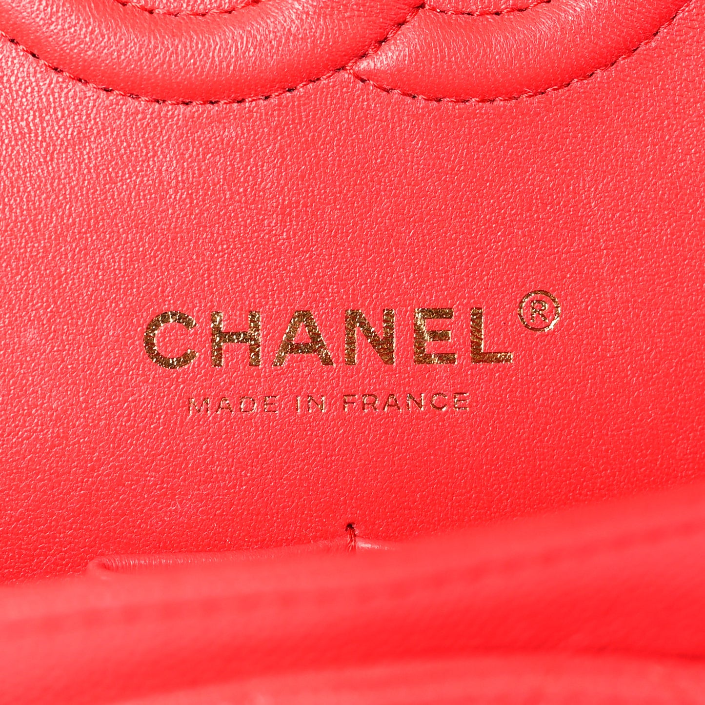Caviar Quilted Medium Double Flap Red
