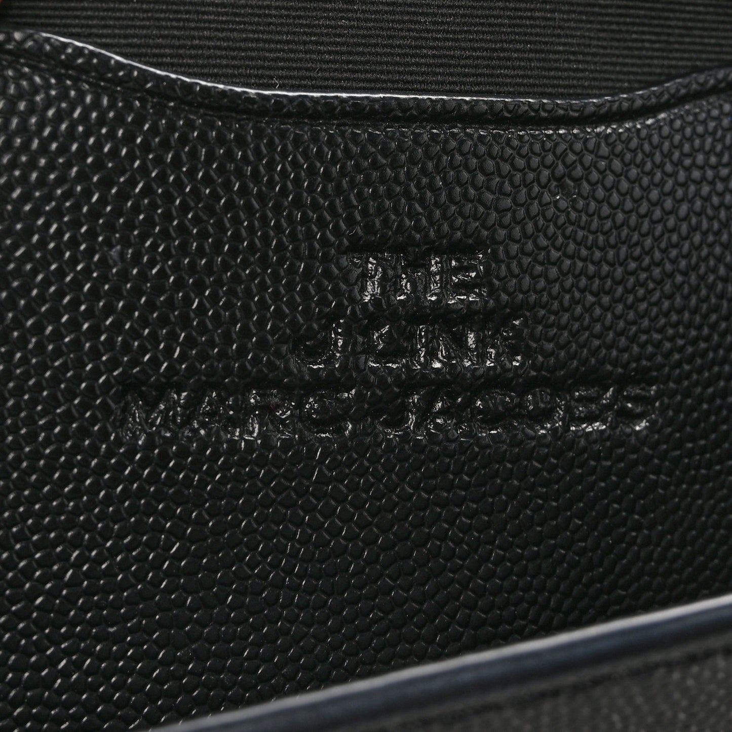 Textured Calfskin The J Link Shoulder Bag Black White