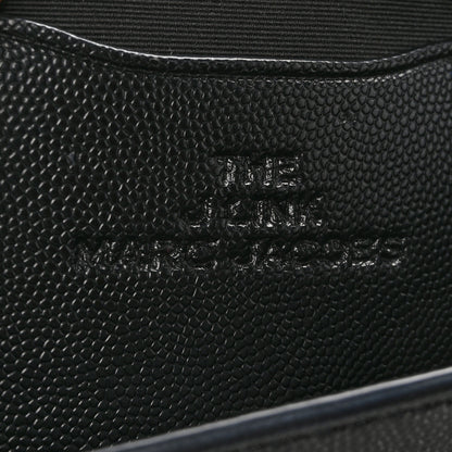 Marc Jacobs Textured Calfskin The J Link Shoulder Bag Black White 6 of 9