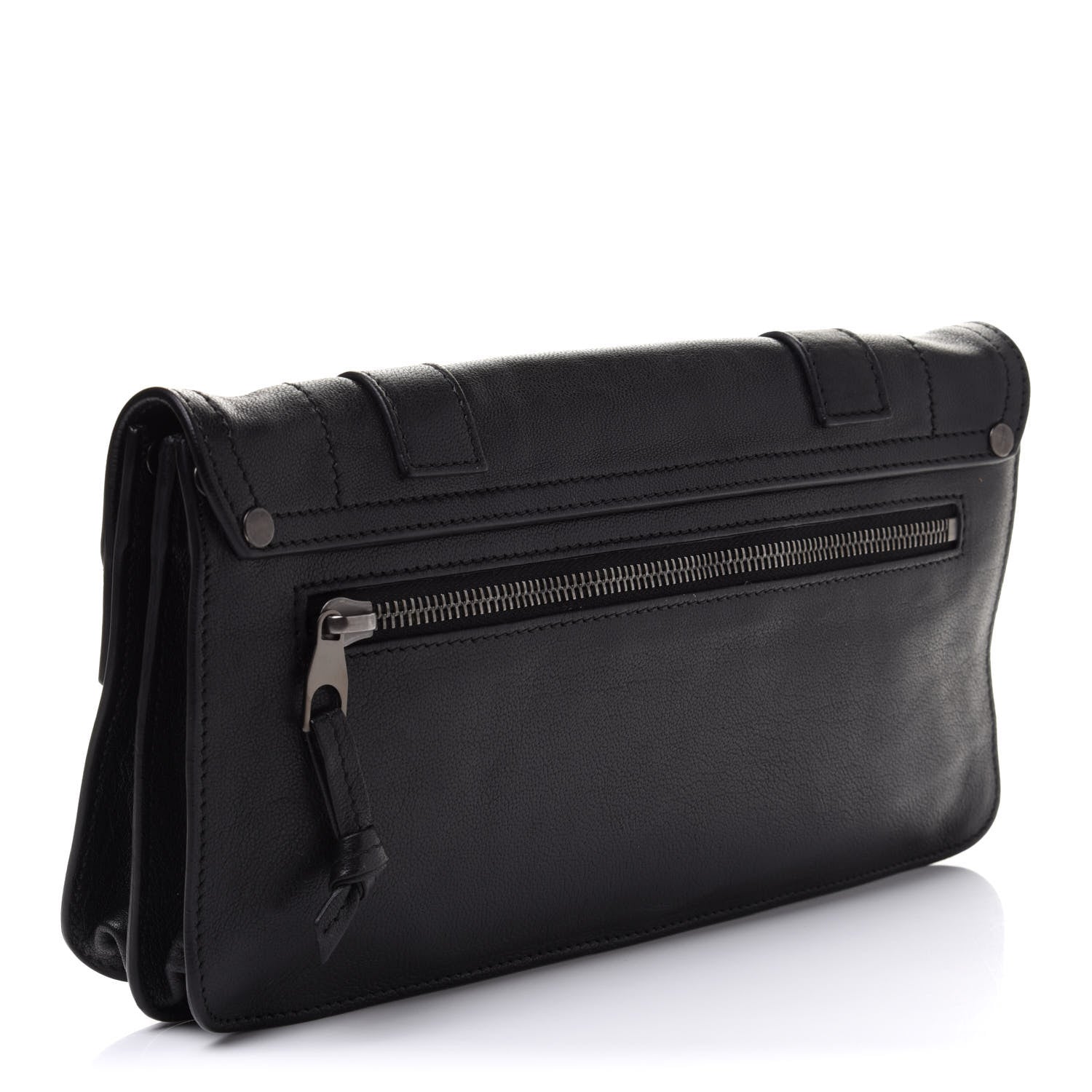 Proenza Schouler Lambskin PS1 Pochette Clutch Black 4 of 12