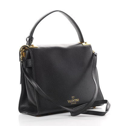 Valentino Garavani Grainy Calfskin Small My Rockstud Frame Bag Black 3 of 14