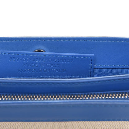 Balenciaga Cotton Canvas Pochette Crossbody Bag Bleu Pacifique 7 of 7