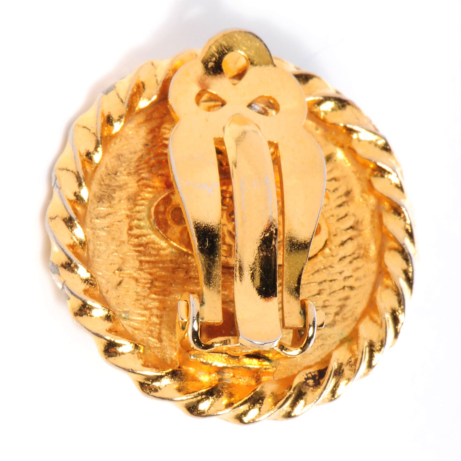 Chanel Pearl Clip On Earrings Gold 3 of 4