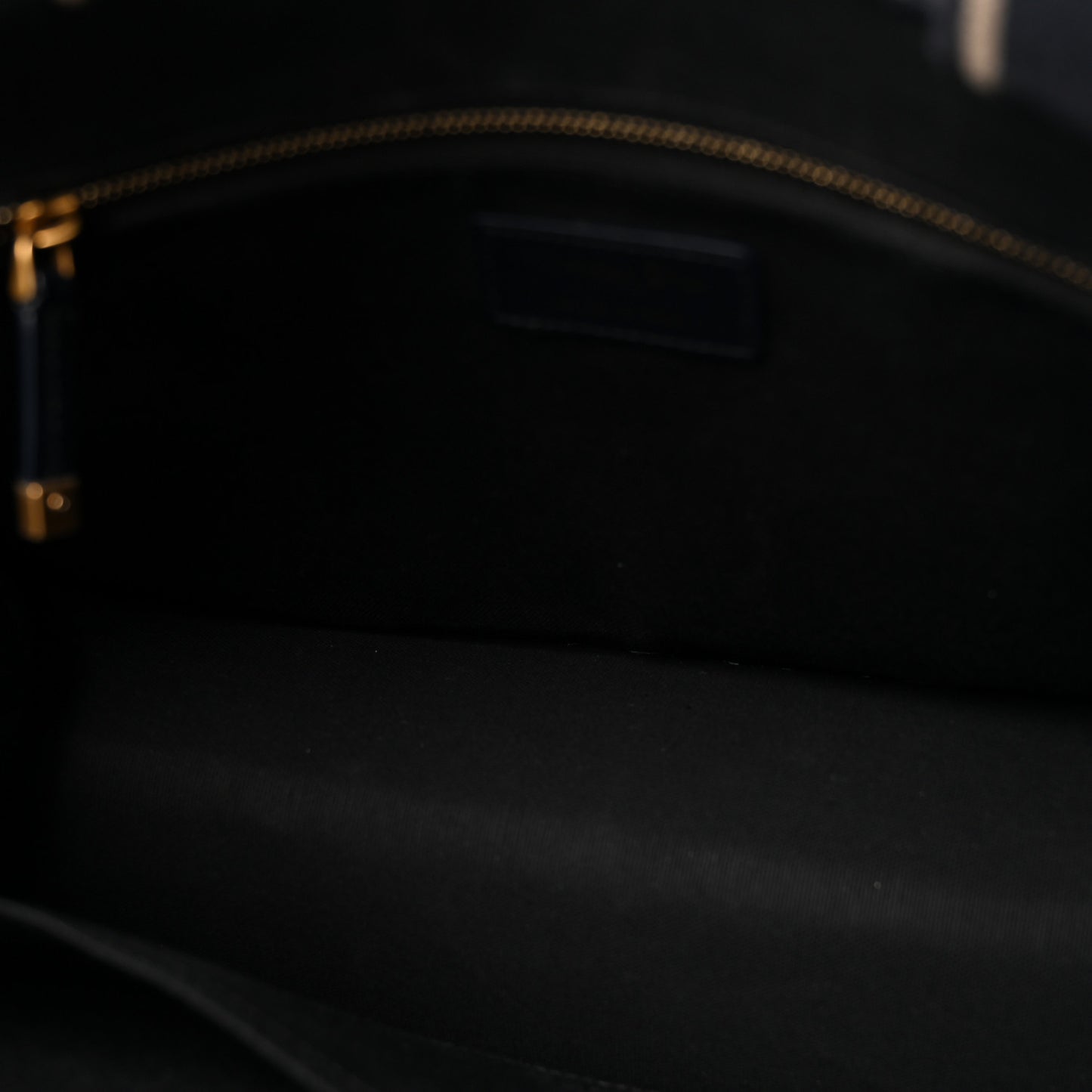 Oblique Calfskin Medium Book Tote With Strap Blue Multicolor