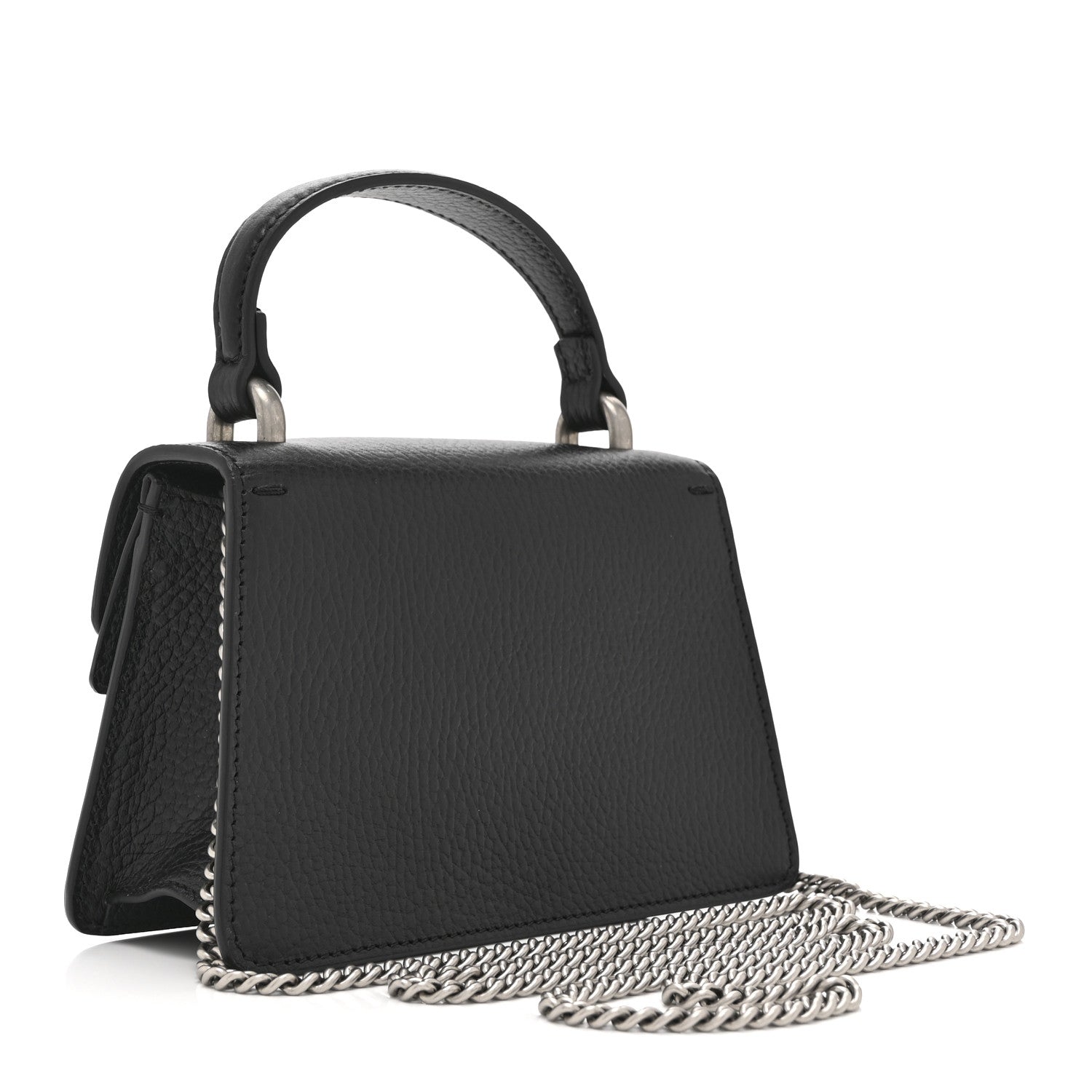 Gucci Dollar Calfskin Crystal Mini Dionysus Top Handle Bag Black Crystal 3 of 10