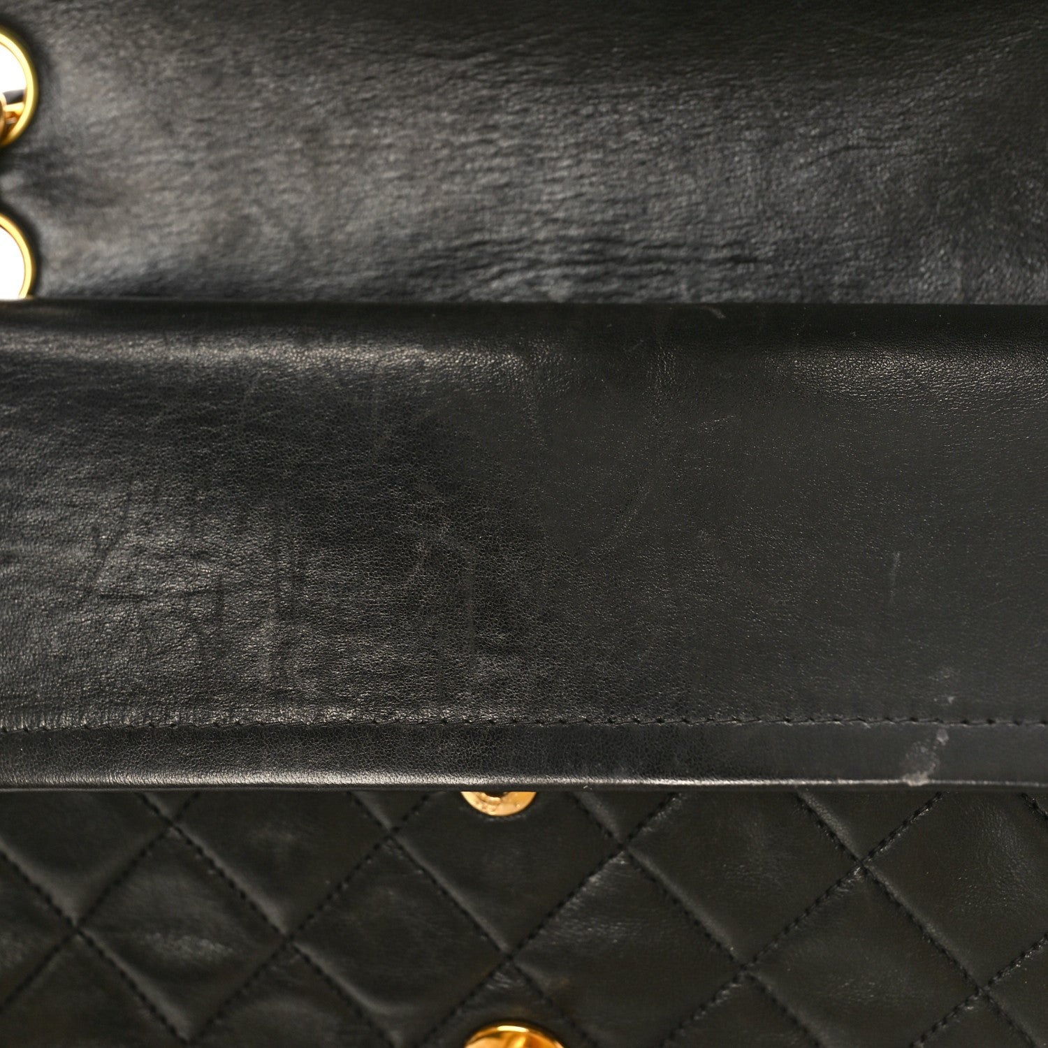 Chanel Lambskin Quilted Medium Double Flap Black 12 of 15