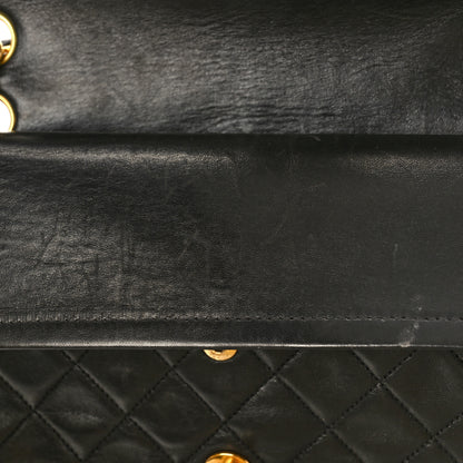 Chanel Lambskin Quilted Medium Double Flap Black 12 of 15