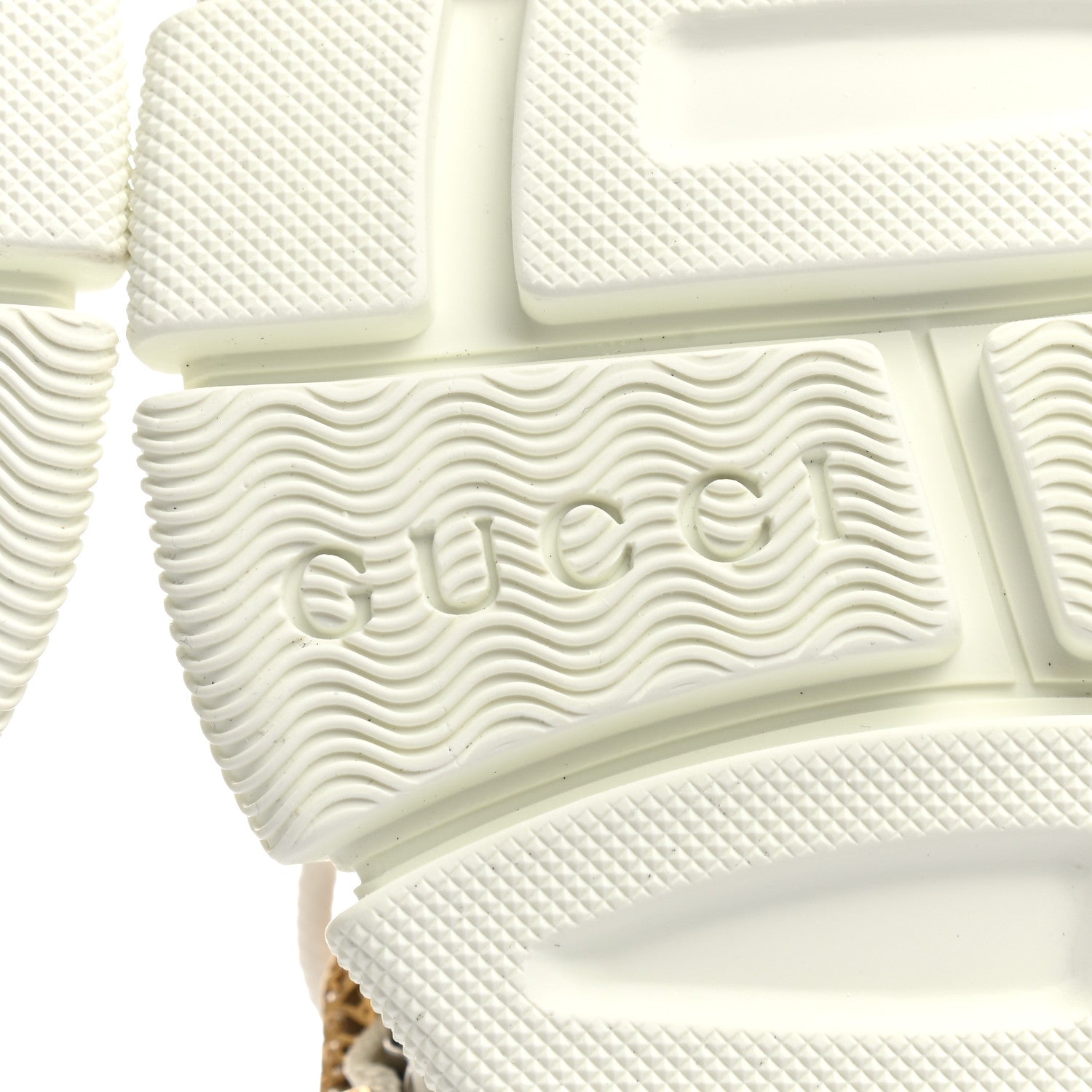 Gucci X SEGA Mesh Calfskin Suede Removable Crystals Womens Flashtrek Sneakers 36 Great White 7 of 14