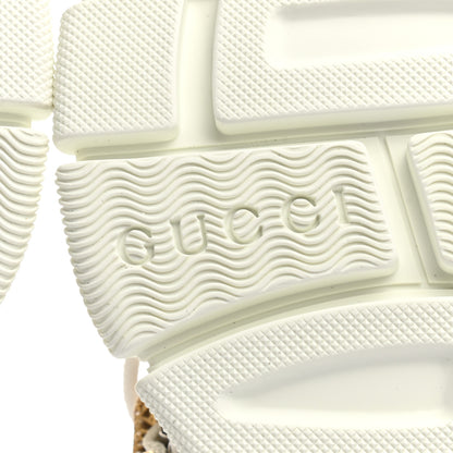 Gucci X SEGA Mesh Calfskin Suede Removable Crystals Womens Flashtrek Sneakers 36 Great White 7 of 14