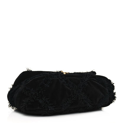 Chanel Cotton Canvas Quilted Medium Chanel 19 Flap Black 4 of 11