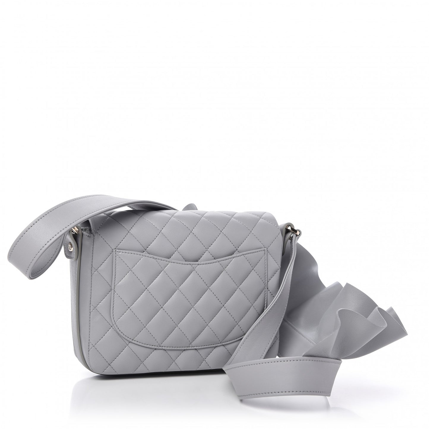 Calfskin Quilted Bolero De Chanel Flap Bag Grey